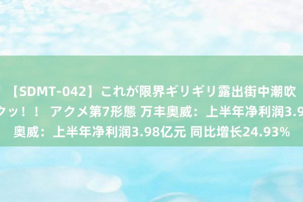 【SDMT-042】これが限界ギリギリ露出街中潮吹き アクメ自転車がイクッ！！ アクメ第7形態 万丰奥威：上半年净利润3.98亿元 同比增长24.93%