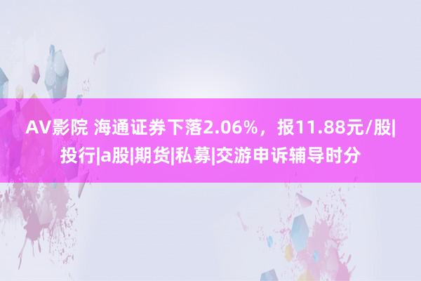 AV影院 海通证券下落2.06%，报11.88元/股|投行|a股|期货|私募|交游申诉辅导时分