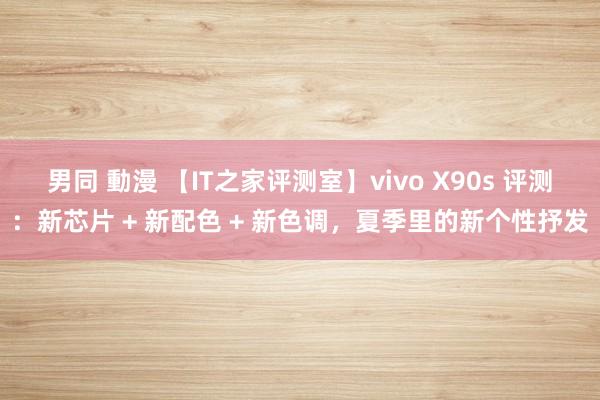 男同 動漫 【IT之家评测室】vivo X90s 评测：新芯片 + 新配色 + 新色调，夏季里的新个性抒发