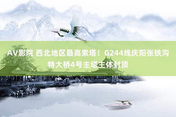 AV影院 西北地区最高索塔！G244线庆阳张铁沟特大桥4号主塔主体封顶