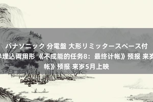 パナソニック 分電盤 大形リミッタースペース付 露出・半埋込両用形 《不成能的任务8：最终计帐》预报 来岁5月上映